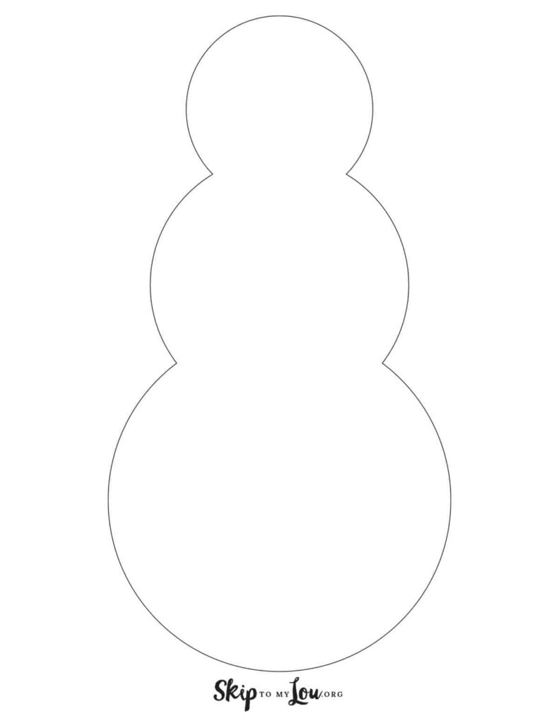 Free Printable Snowman Templates For Crafts Skip To My Lou