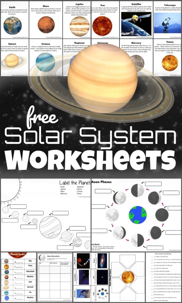  FREE Printable Solar System Worksheets For Kids