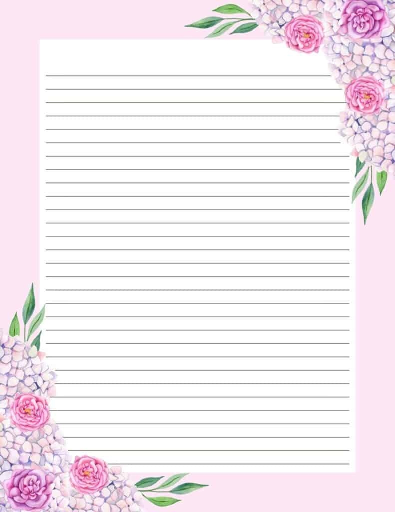 Free Printable Spring Stationery Healthy And Lovin It