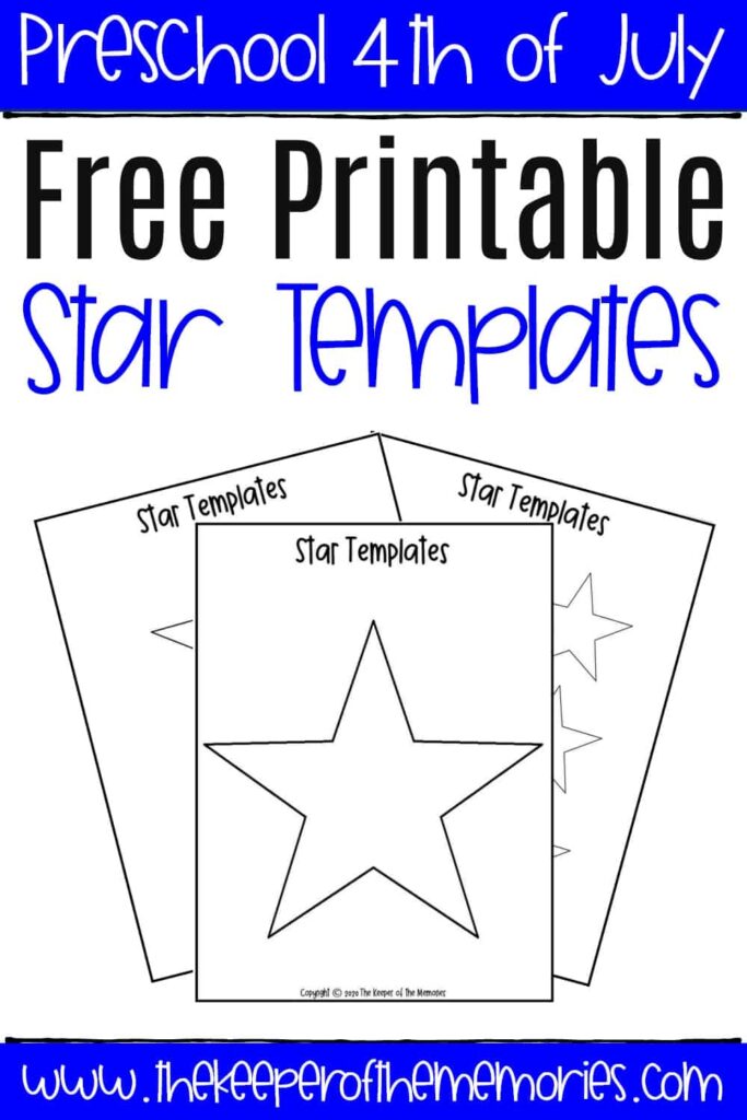 Free Printable Star Template The Keeper Of The Memories