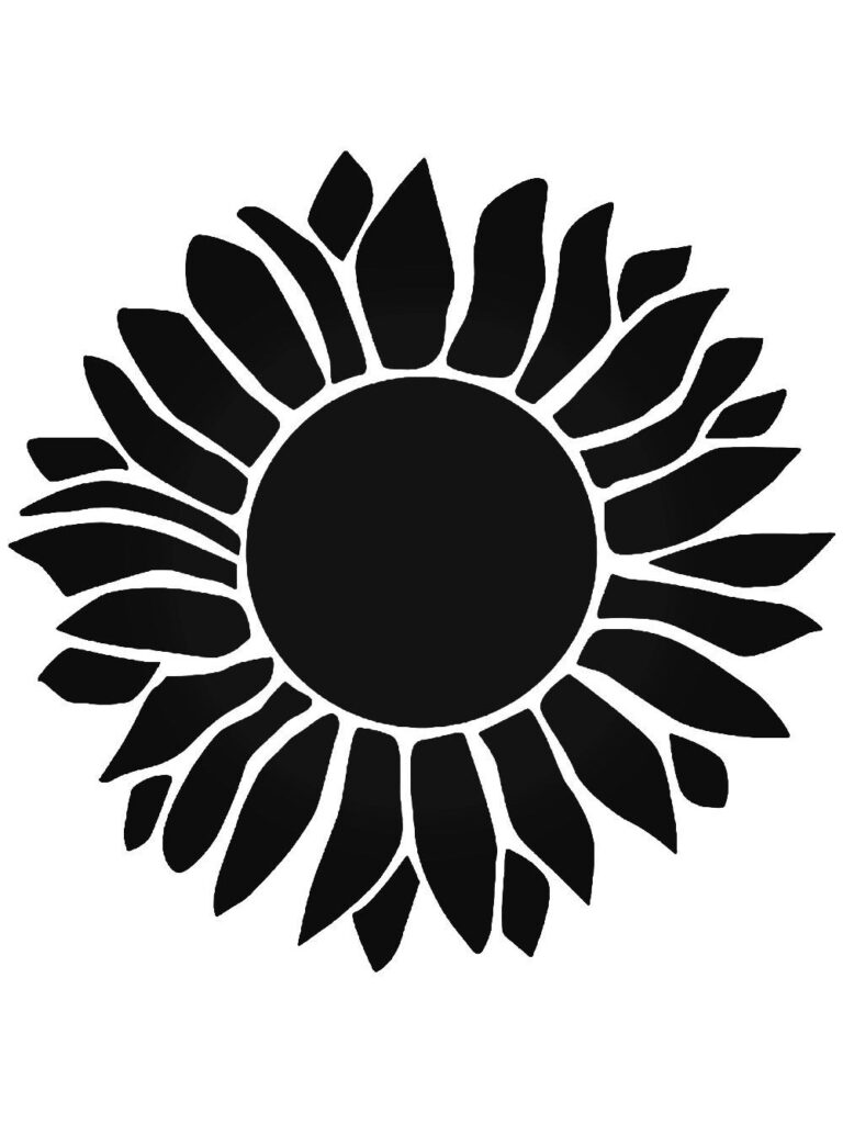 Free Printable Sunflower Stencils And Templates