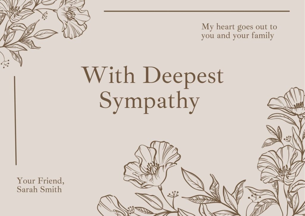 Free Printable Sympathy Card Templates To Customize Canva