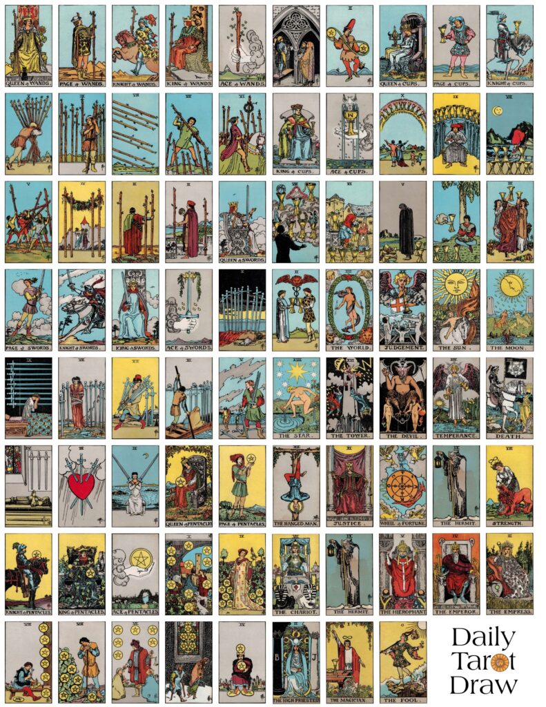 Free Printable Tarot Cards Daily Tarot Draw