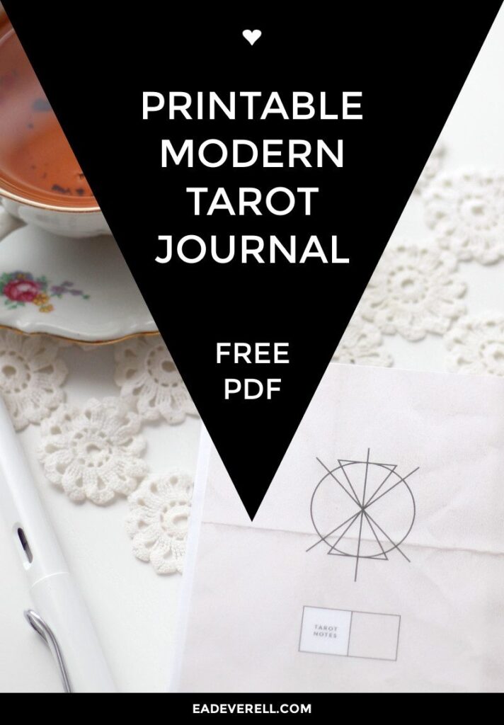 Free Printable Tarot Journal Creative Writing Blog