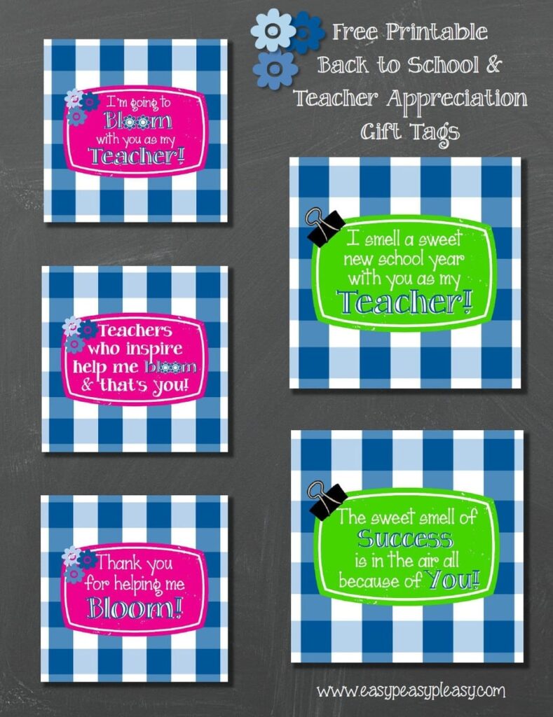 Free Printable Teacher Gift Tags And Gift Idea Easy Peasy Pleasy