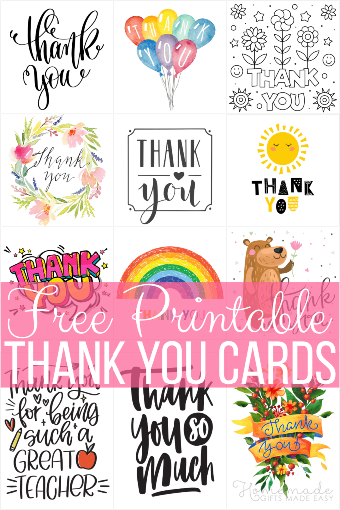 Teacher Appreciation Cards Free Printable
