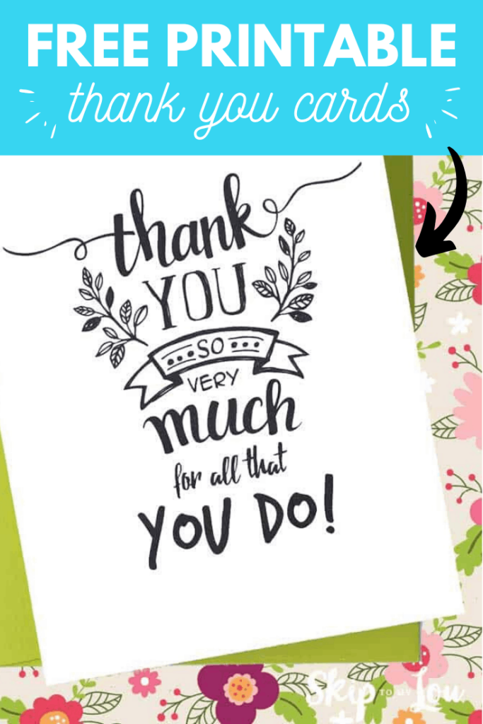 Free Printable Thank You Cards Card Templates Printable Free Printable Greeting Cards Teacher Thank You Cards
