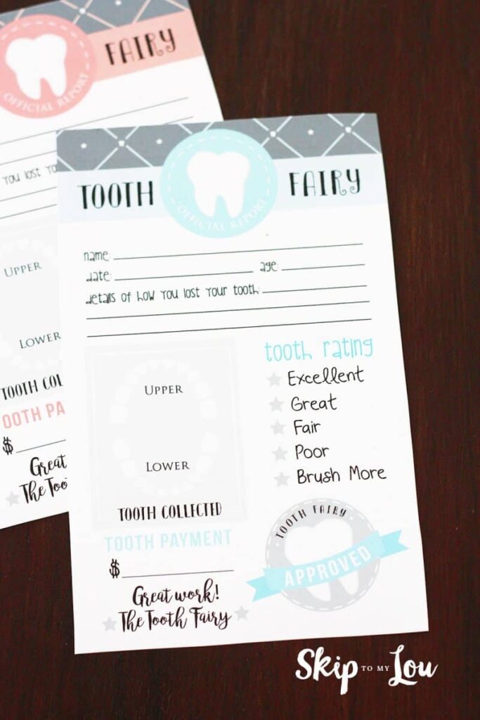Free Printable Tooth Fairy Letter Skip To My Lou