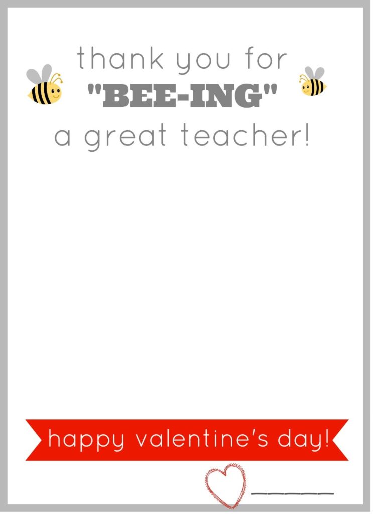 Free Printable Valentine Card For Teachers Give Them A Burt s Bees Lip Balm Teacher Valentine Cards Teacher Valentine Gifts Teacher Birthday Gifts