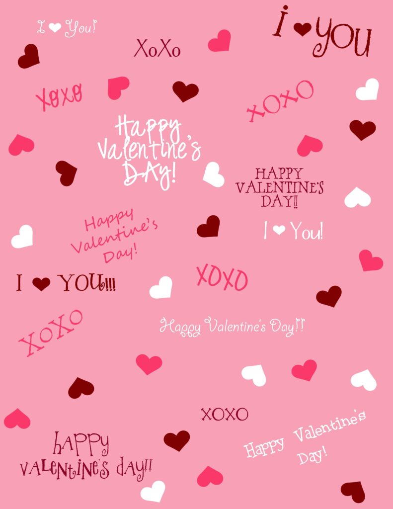 Free Printable Valentine s Day Scrapbook Paper Valentines Scrapbook Valentines Wallpaper Valentines Printables Free
