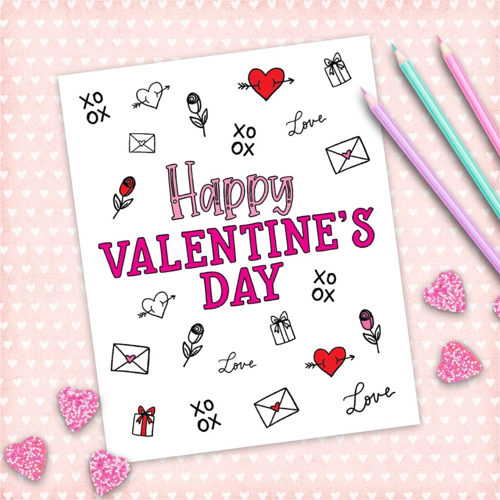Free Valentines Day Card Printable