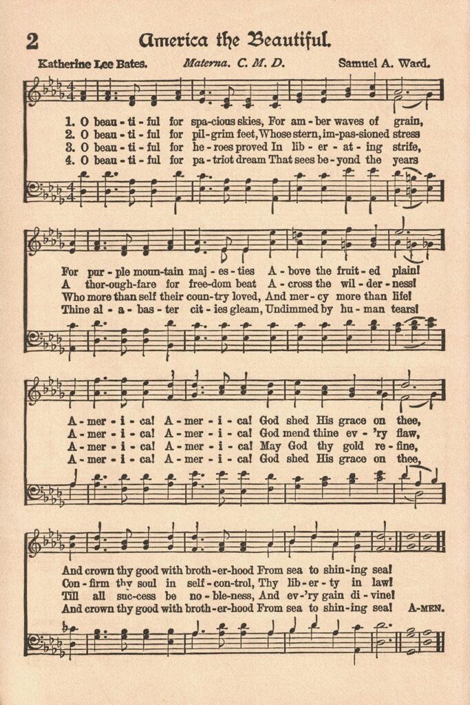Free Printable Vintage Patriotic Hymns Hymn Sheet Music Free Printable Sheet Music Hymn