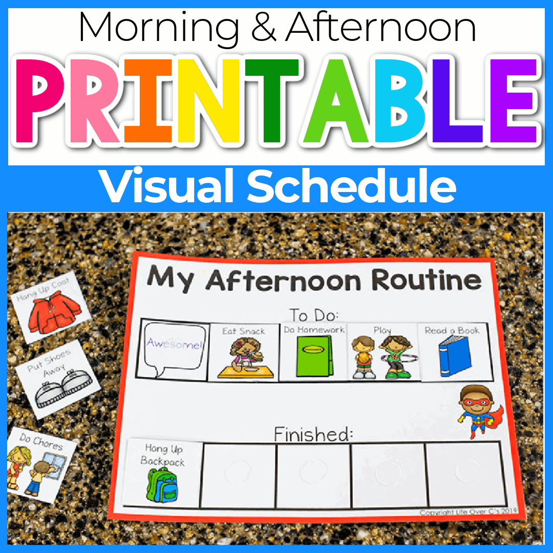 Free Printable Visual Schedule For Preschool Classroom