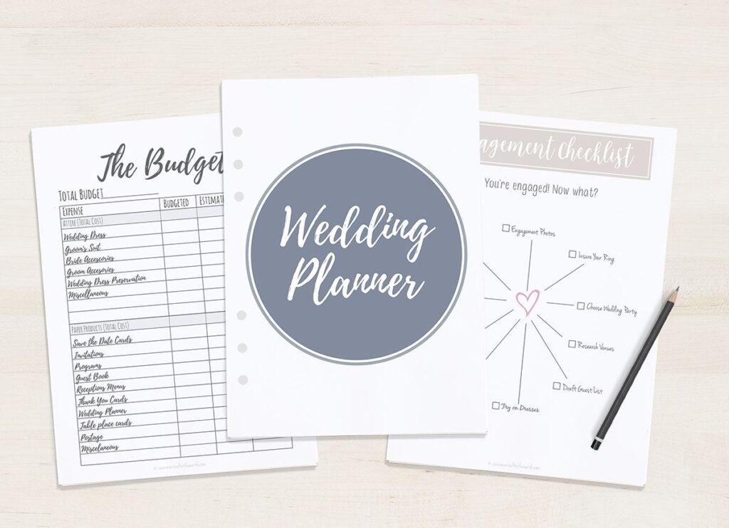 Free Printable Wedding Planner A5 Letter Libro Wedding Planner Pianificazione Matrimoni Planner