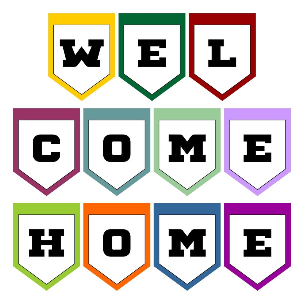 Free Printable Welcome Home Banner Template Welcome Home Banners Welcome Banner Printable Welcome Banner