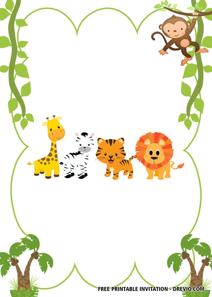 FREE Printable Wild Safari Invitation Templates Download Hundreds FREE PRINTABLE Birthday Invitation Templates