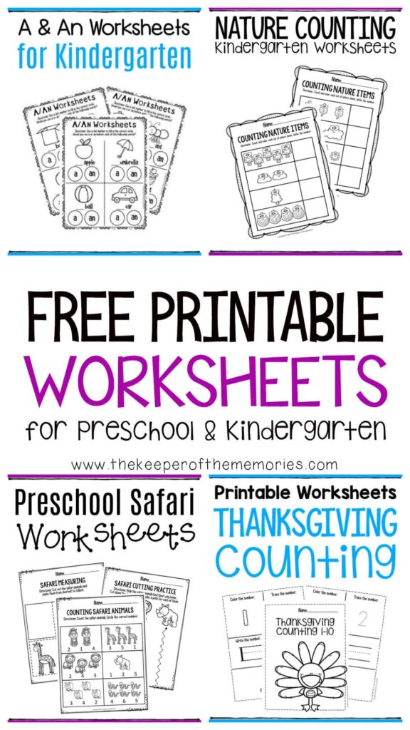 Free Printable Worksheets For Preschool Kindergarten The Keeper Of The Memories