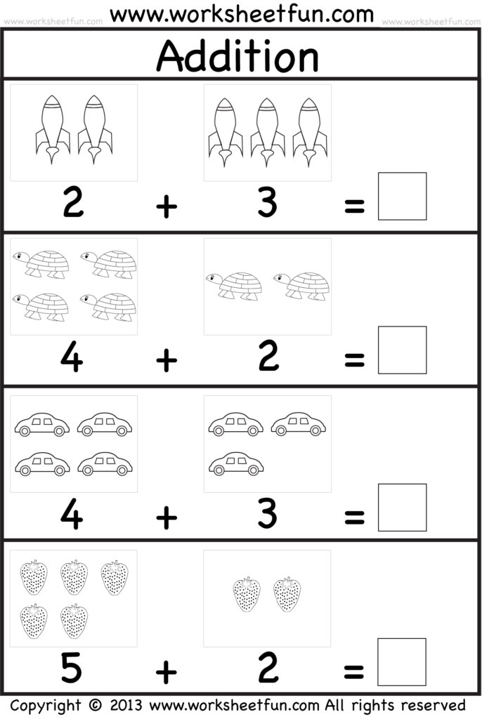 FREE Printable Worksheets Worksheetfun FREE Printa Kindergarten Math Worksheets Addition Kindergarten Math Worksheets Free Kindergarten Addition Worksheets