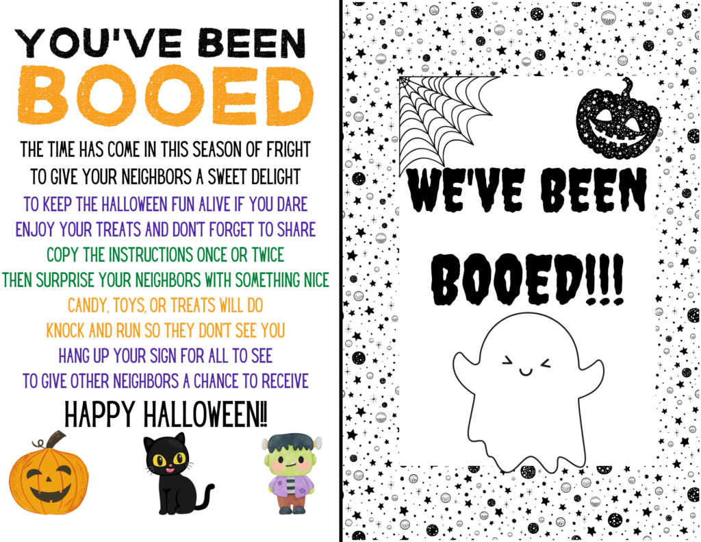 Free Printable You ve Been Booed Poem And Sign Lola Lambchops