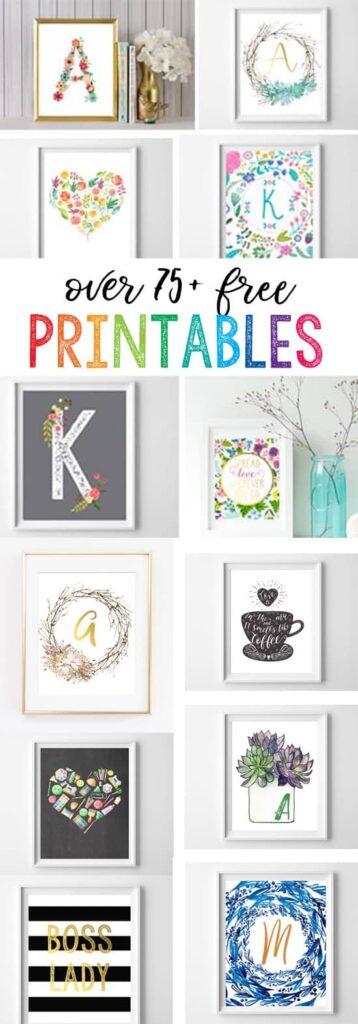 Free Printables For The Home