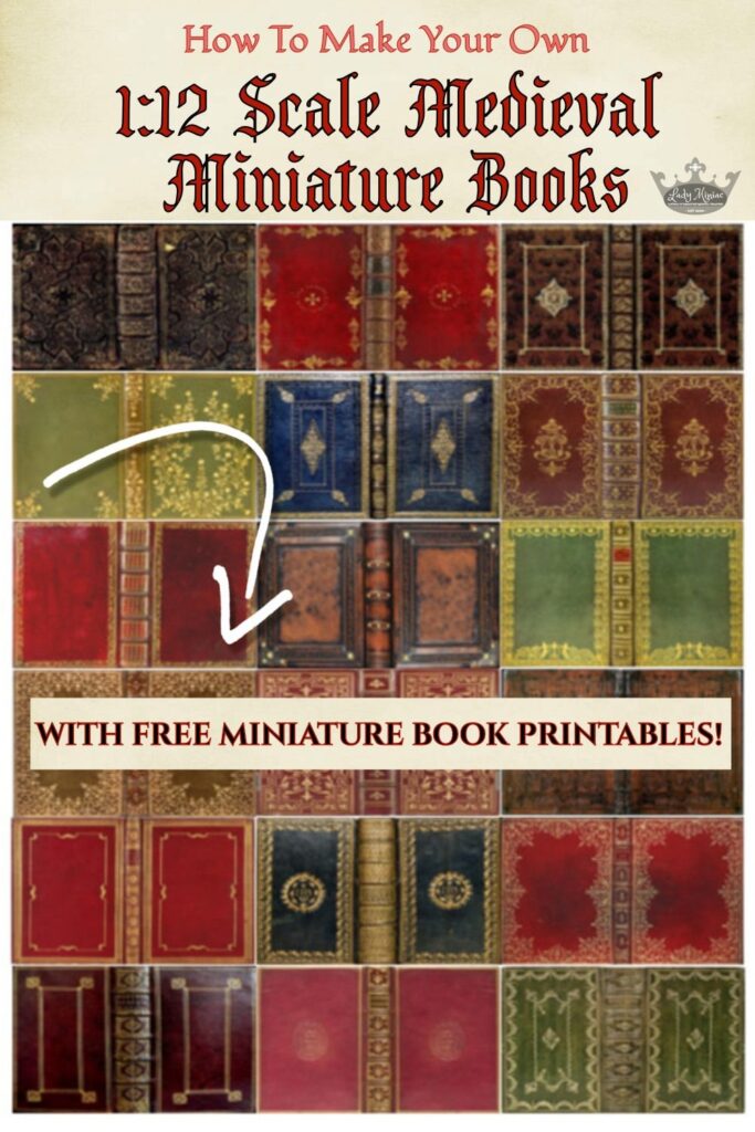 FREE Printables Make Your Own Miniature Books In 1 12 Scale Lady Miniac Miniature Books Mini Books Diy Diy Dollhouse Books