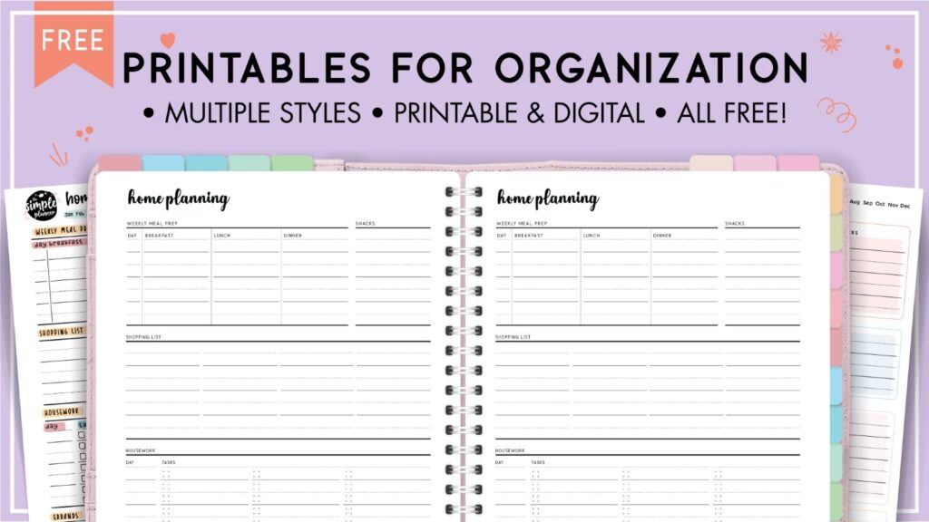 Free Printables Organization Friendly Your Home Made Easy