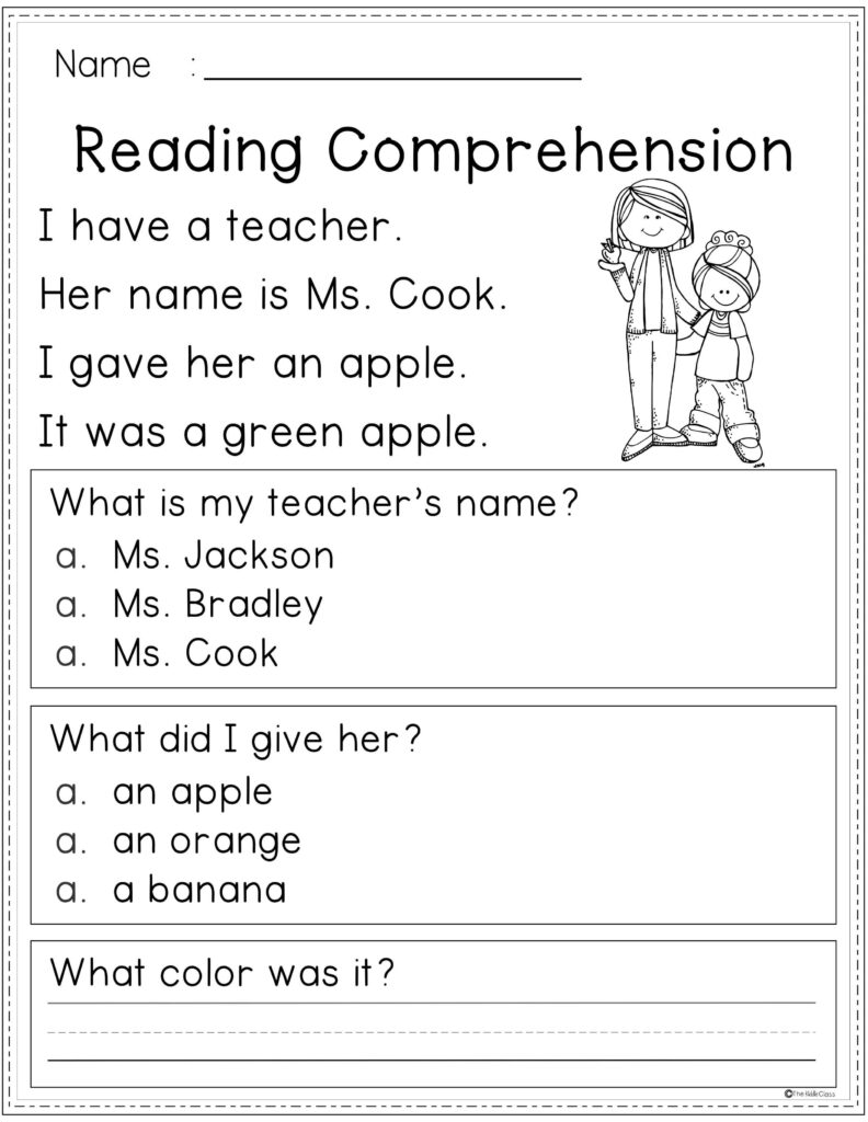 Free Reading Comprehension Kindergarten Reading Worksheets Reading Worksheets Reading Comprehension Worksheets
