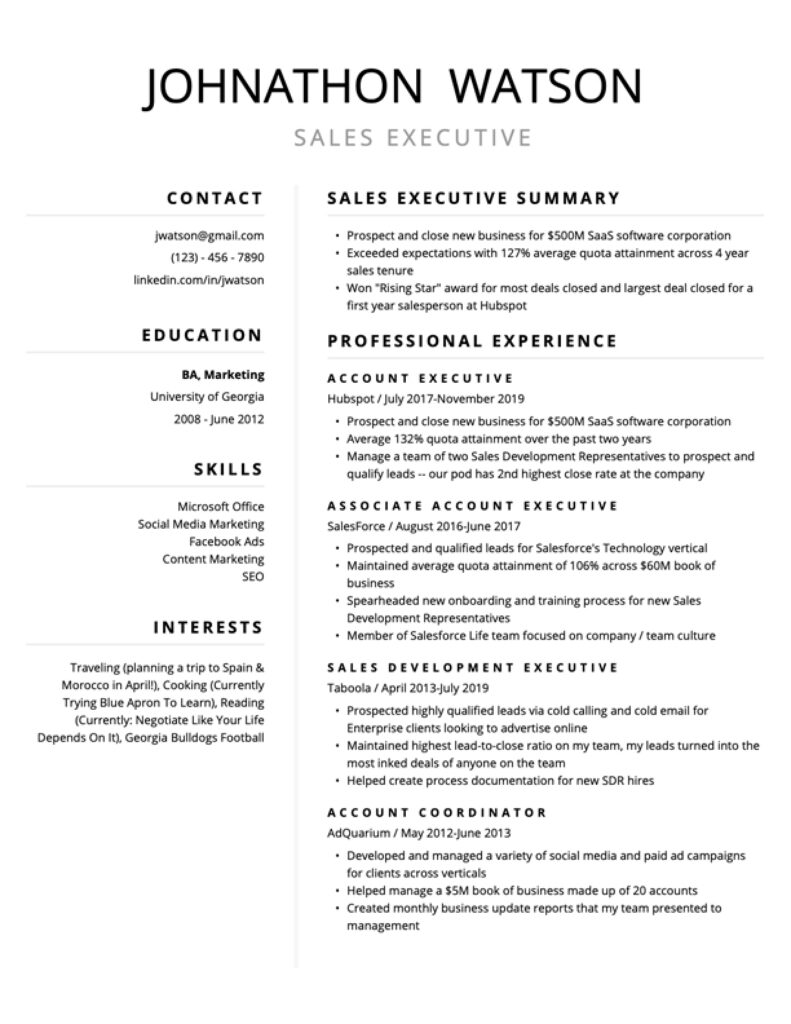 Free Resume Templates For 2023 Edit Download ResyBuild io