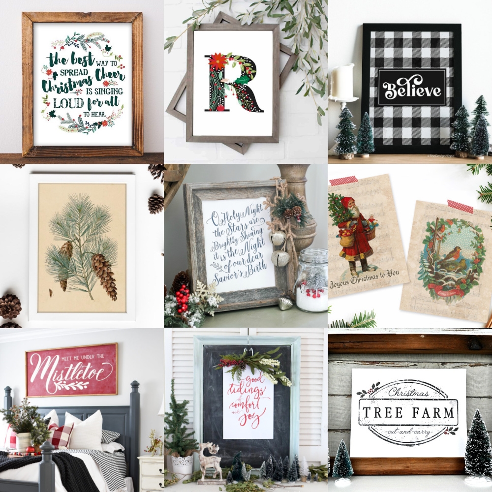 Free Rustic Themed Christmas Printables Mod Podge Rocks