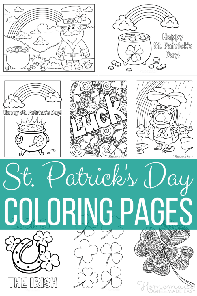 Free St Patrick s Day Coloring Pages For Kids Adults