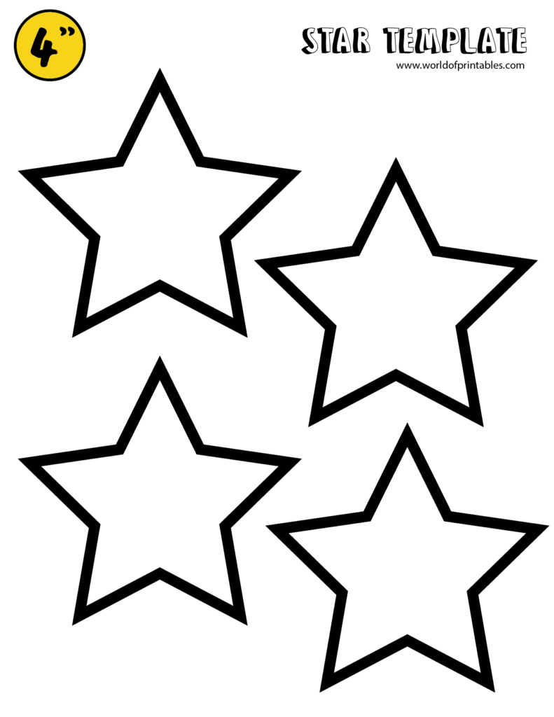 Free Star Printable Template