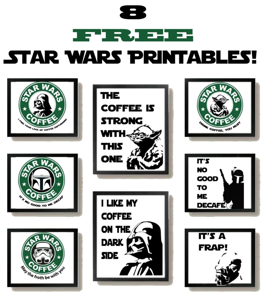 Free Star Wars Printables With A Coffee Theme Some Of This And That