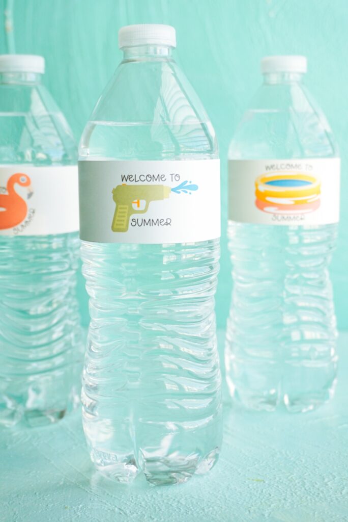 Water Bottle Printable Labels Free