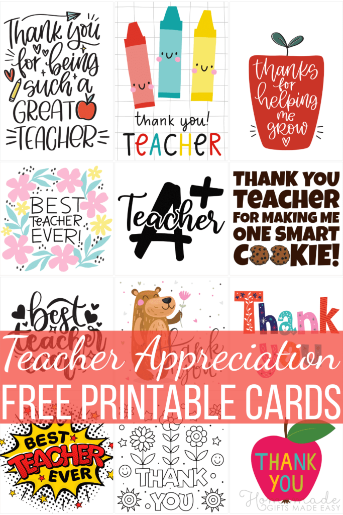 Free Teacher Appreciation Cards To Print At Home