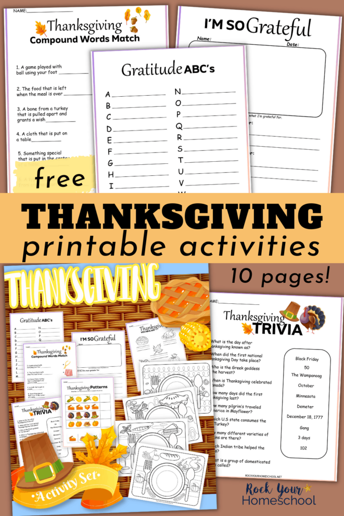 Free Thanksgiving Printables Pack Full Of Fun Activities For Kids