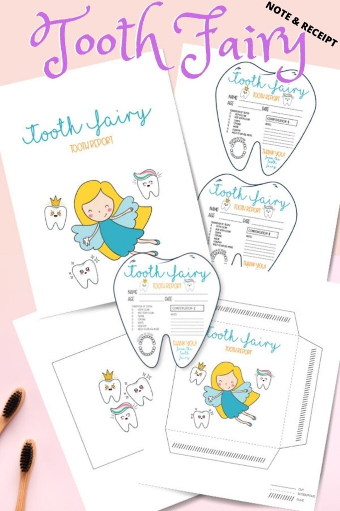 FREE Tooth Fairy Printable Note Receipt For Extra Magic