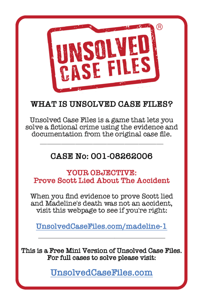 Free Printable Unsolved Case Files - Free Printable Templates