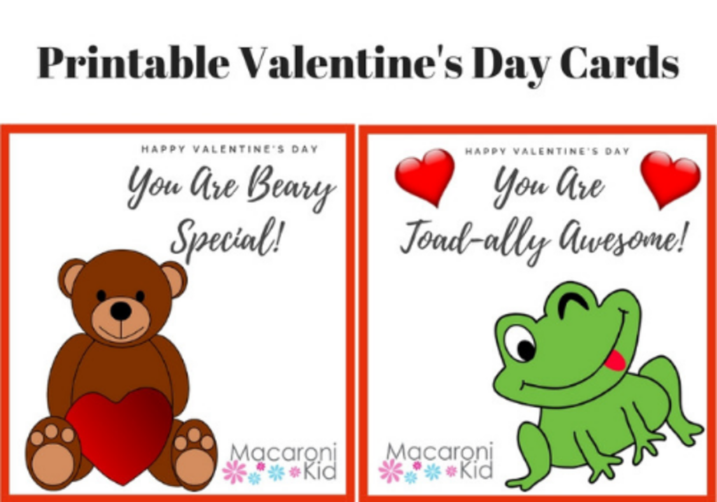 Free Valentine s Day Printables For Young Kids To Share With Friends Macaroni KID National