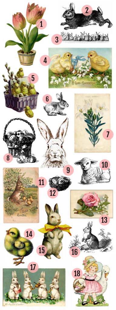 Free Vintage Easter Clipart Images Maggie Holmes Design