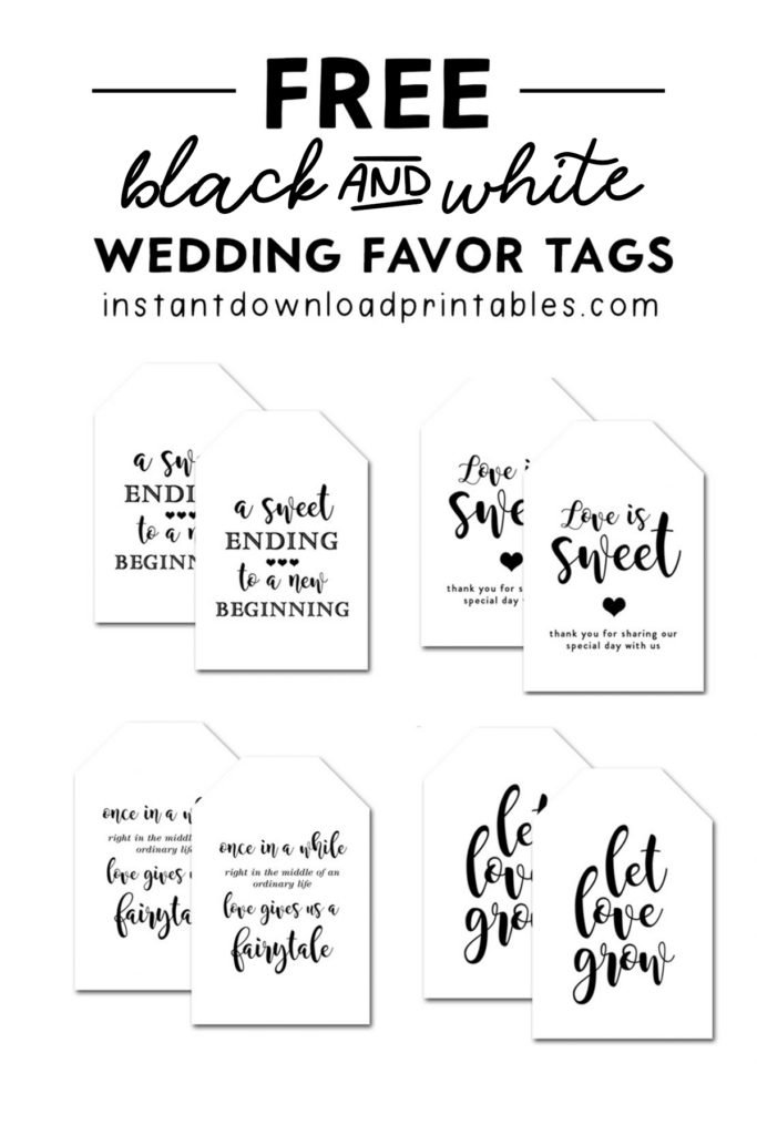 Free Printable Favor Tags