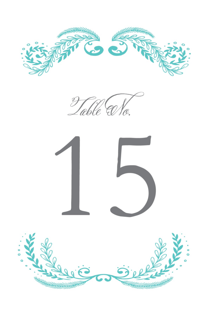 Free Wedding Table Printables POPSUGAR Smart Living