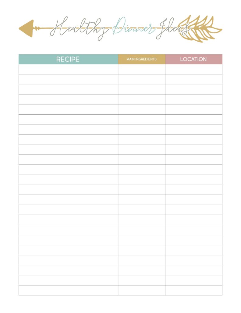 Free Printable Weight Loss Journal