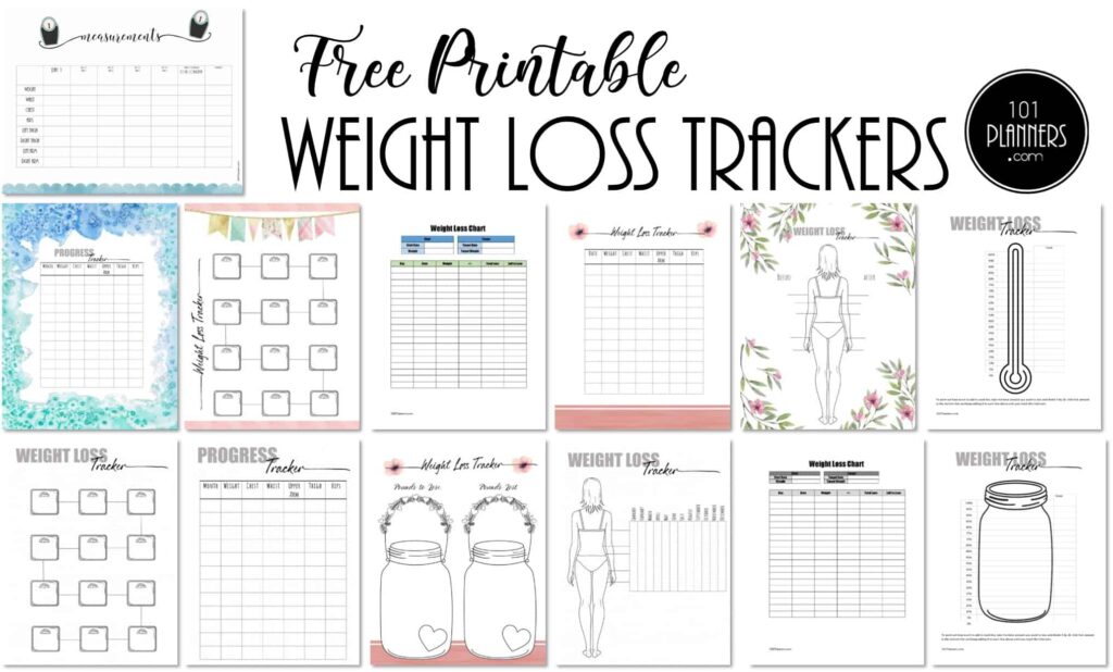 Free Printable Weight Loss Colouring Chart