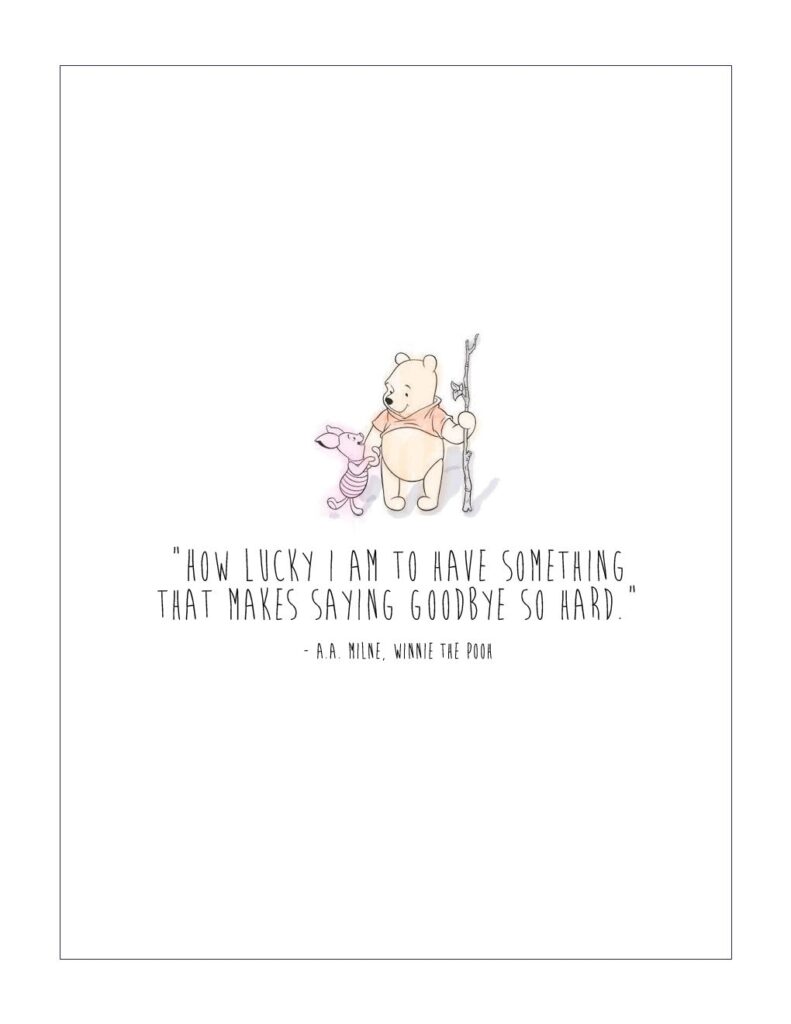 Free Winnie The Pooh Printable Pooh Quotes Winnie The Pooh Quotes Birthday Quotes