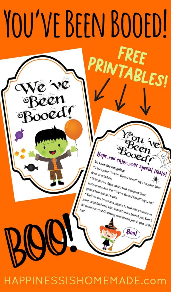 Free You ve Been Booed Printables You ve Been Booed Booed Printable Boo Boo Bags