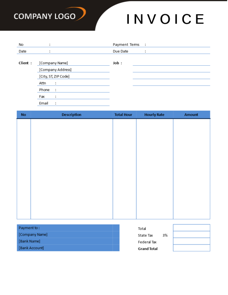 Freelance Invoice Hourly Service Download This Freelance Invoice Hourly Service Template I Freelance Invoice Invoice Template Word Freelance Invoice Template