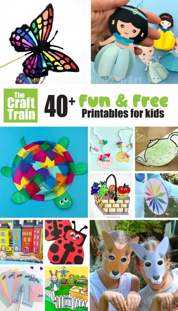 Fun Free Kids Printables The Craft Train