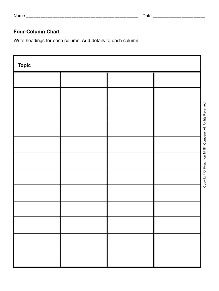 Get Blank Table Chart Form And Fill It Out In January 2023 Pdffiller