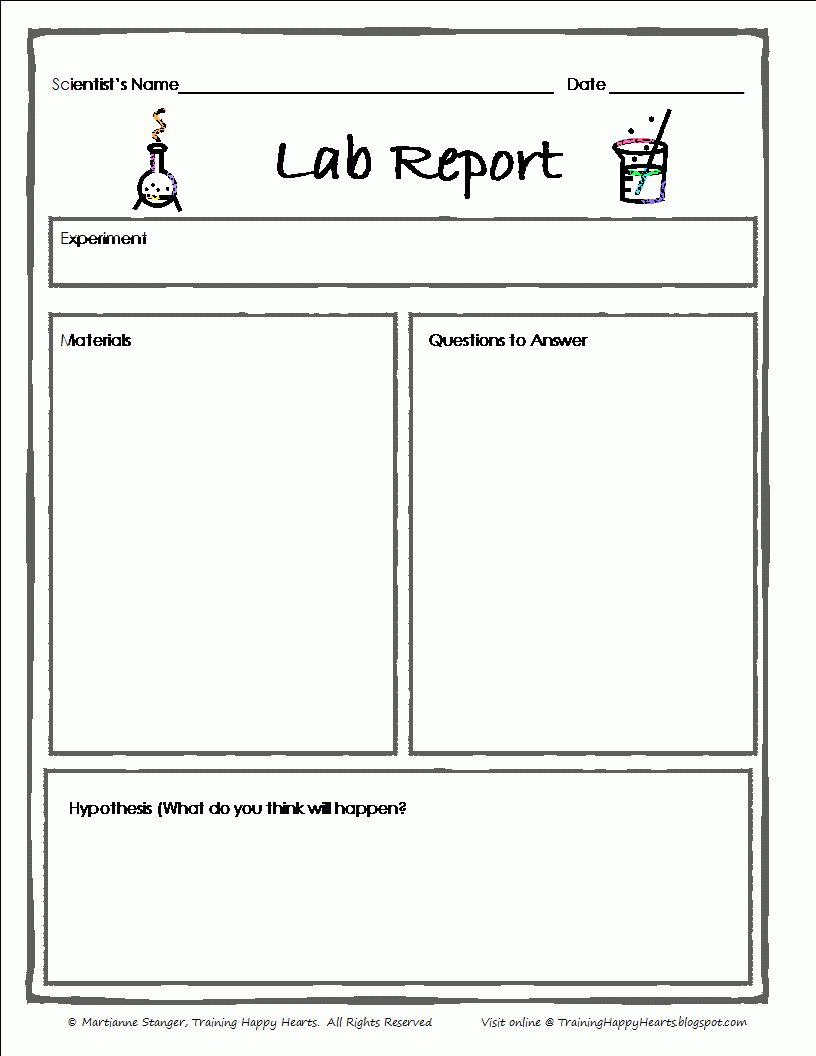 Free Printable Science Experiment Template Free Printable Templates