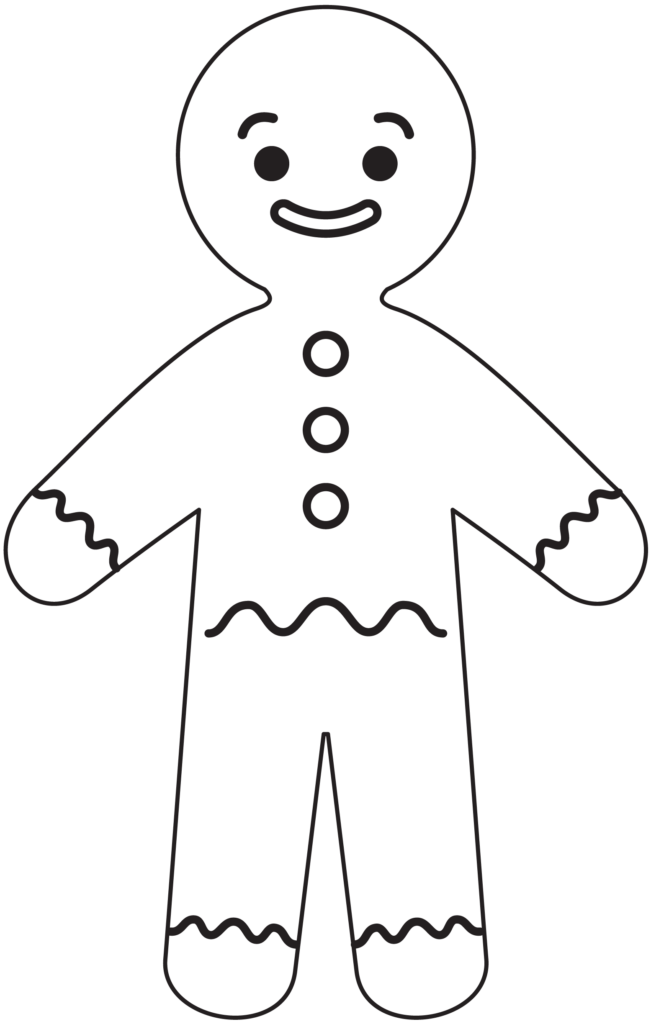 Gingerbread Man Template Free Printable